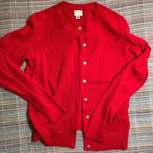 target red cardigan